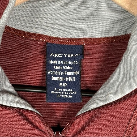 ARC’TERYX Wool 1/4 Zip Long Sleeve Base Layer - Picture 8 of 9